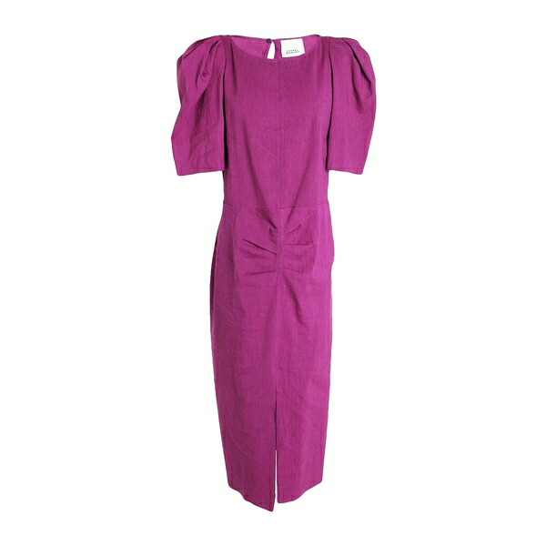 【送料無料】 イザベル マラン レディース ワンピース トップス Midi dresses Purple|asty