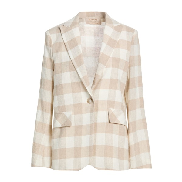 【貨物輸送無料】 騒々しい混乱 レディース 上衣＆上衣 アウター Blazers Beige