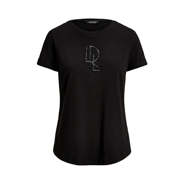 【貨物輸送無料】 ラルフローレン レディース プルオーバー トップス T-shirts Black