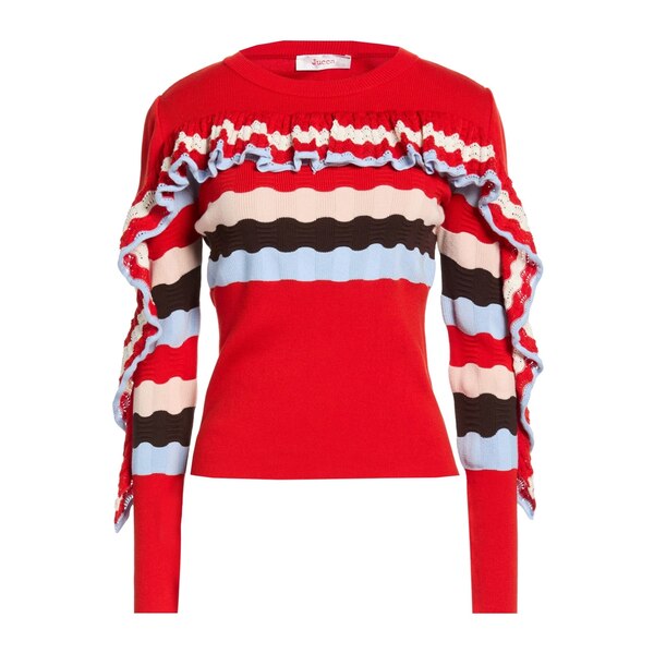 【送料無料】 ユッカ レディース ニット&セーター アウター Sweaters Red|asty