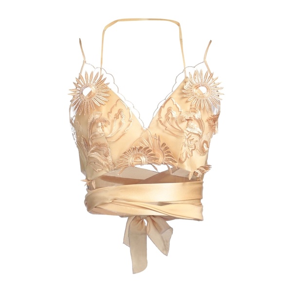 【送料無料】 アルベルタ フェレッティ レディース Tシャツ トップス Tops Beige|asty