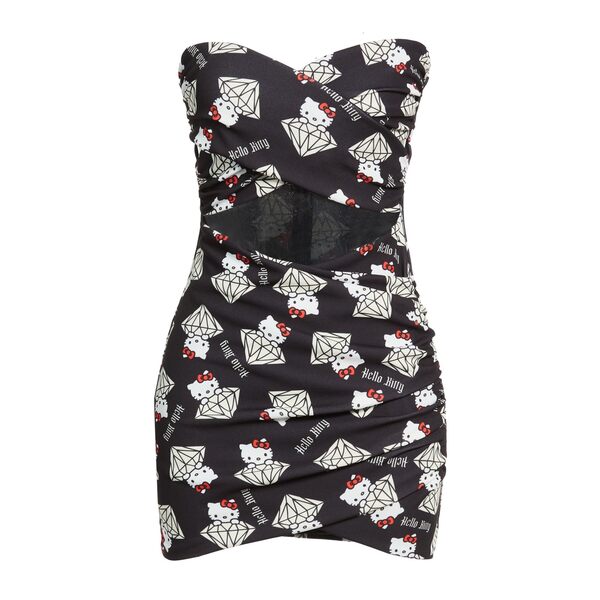 【送料無料】 アニエバイ レディース ワンピース トップス Mini dresses Black｜asty
