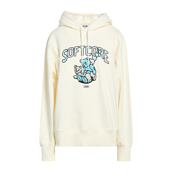 【貨物輸送無料】 エムエスジイエム レディース パーカー・スウェットシャツ アウター Sweatshirts White