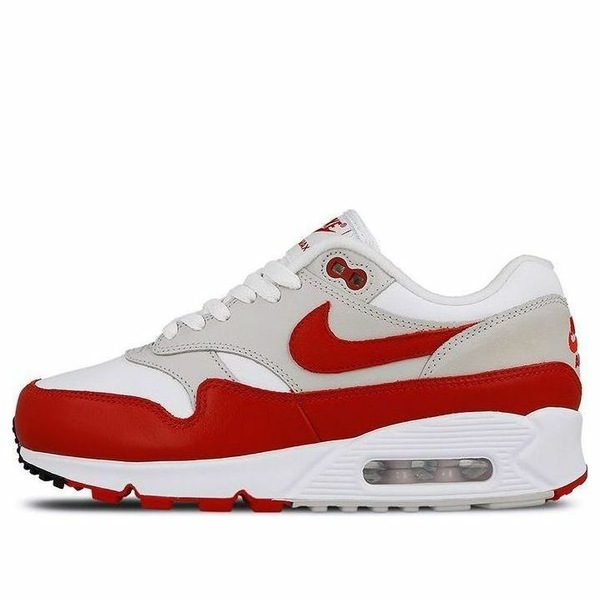 Nike ナイキ レディース スニーカー White/Univ Red-Neutral Grey-Black 【(WMNS) Nike Air Max 90/1 \u0027White University Red\u0027 AQ1273-100】  大きさ US_7.5(24.5糎)
