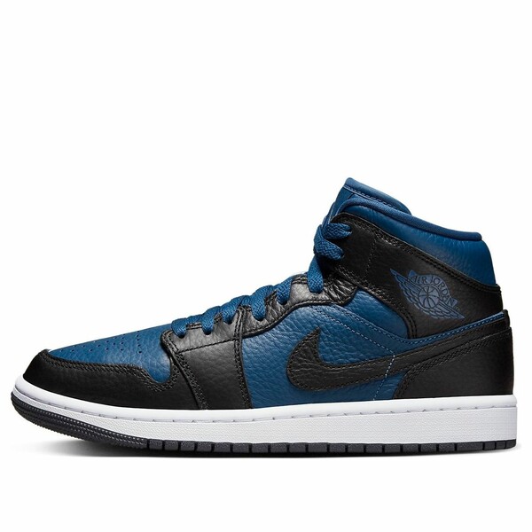 Air Jordan ジョーダン レディース スニーカー Black/French Blue-White 【(WMNS) Air Jordan 1 Mid SE 'Split - French Blue' DR0501-401】 サイズ US_8(25.0cm)｜asty