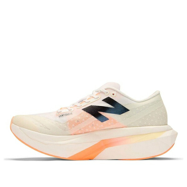 New Balance ニュー平衡にする レディース スニーカー White/Angora /Hot Mango 【(WMNS) New Balance FuelCell SuperComp Elite v4 \u0027White Angora Hot Mango\u0027 WRCELCW4】  大きさ US_6.5(23.5糎)