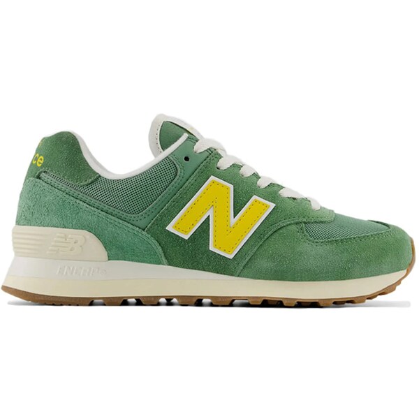 New Balance ニュー平衡にする レディース スニーカー  【New Balance 574 Mallard Green Yellow (Women\u0027s)】  大きさ US_6(23.0糎) Mallard Green/Yellow