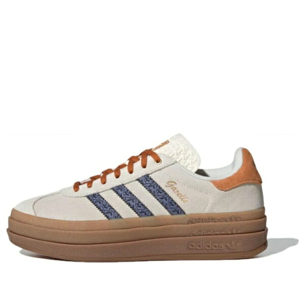 adidas アディダス レディース スニーカー Beige/Brown 【(WMNS) adidas Gazelle Bold 'Beige Brown' JQ0955】 サイズ US_7(24.0cm)|asty