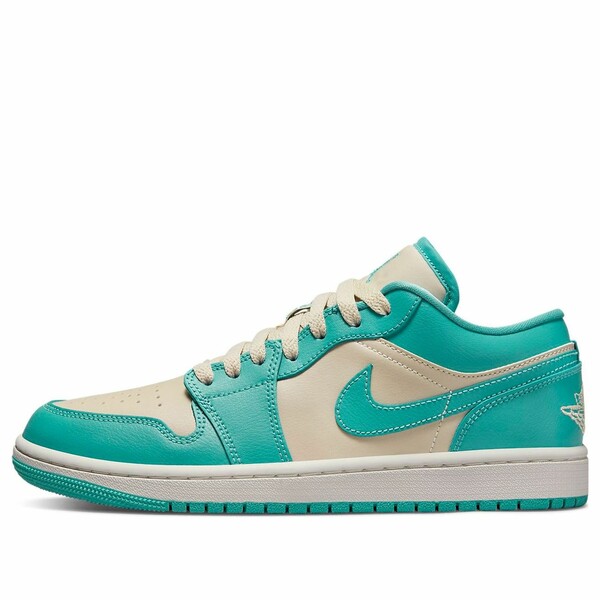 Air Jordan ジョーダン レディース スニーカー Cream/Blue 【(WMNS) Air Jordan 1 Low \u0027Tropical Teal Sandy Beige\u0027 DC0774-131】  大きさ US_7(24.0糎)