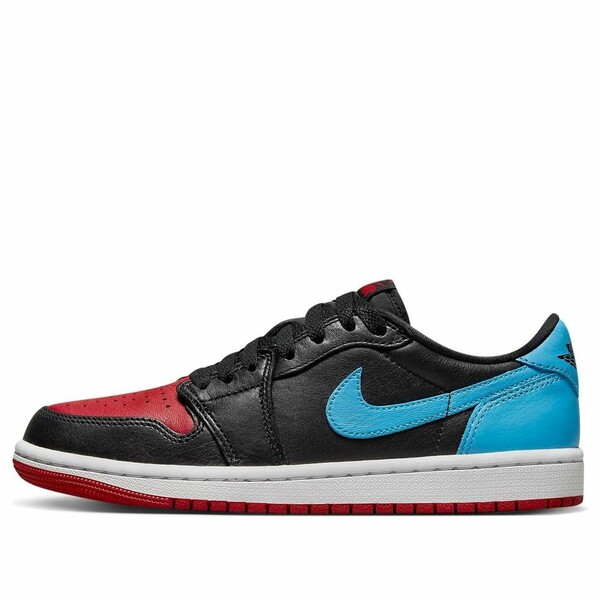 Air Jordan ジョーダン レディース スニーカー Black/Dark Powder Blue-Gym Red 【(WMNS) Air Jordan 1 Retro Low OG \u0027UNC to Chicago\u0027 CZ0775-046】  大きさ US_8.5(25.5糎)