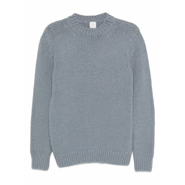 イレブンティ メンズ 編み物\u0026プルオーバー アウター Crew-neck wool sweater Blue