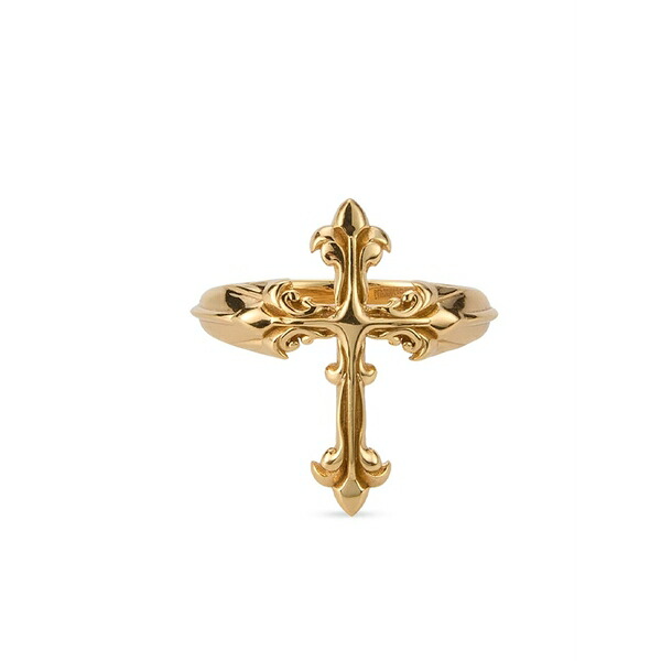 エマニュエレ ビコッキ メンズ 輪っか 佩び物 Fleury cross statement ring Gold