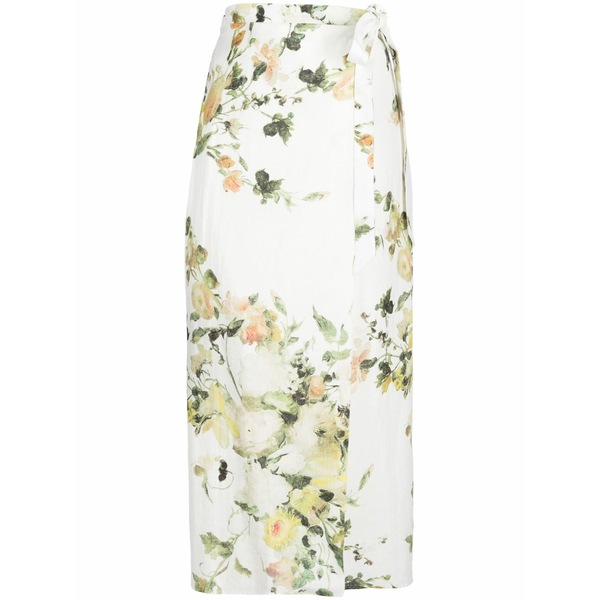 アーデム レディース スコート ボトムス Hermia linen MIDI skirt Green
