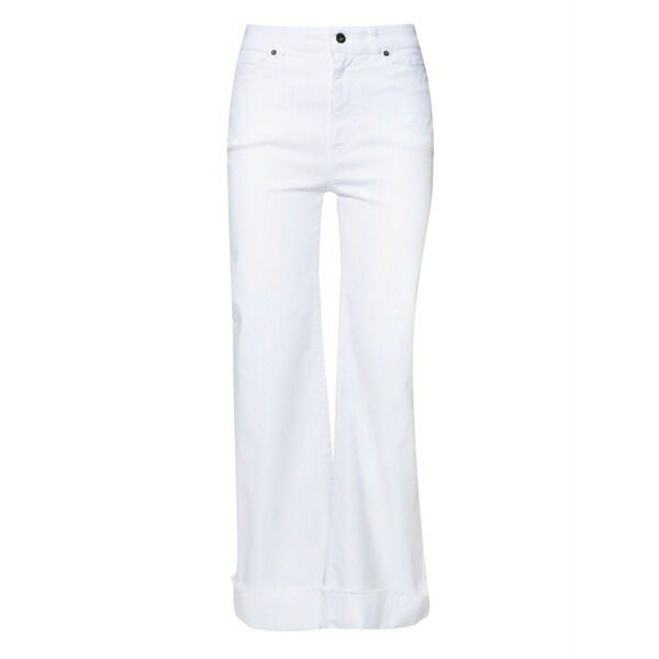 ソロトレ レディース デニムパンツ ボトムス Flared jeans White|asty