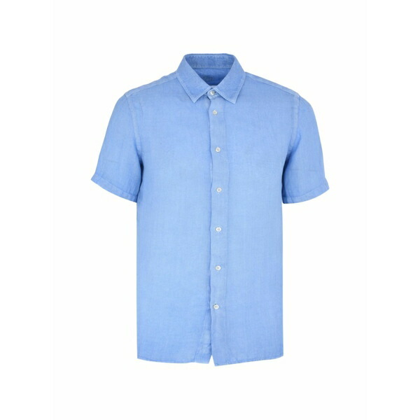 120%リノ メンズ シャツ トップス Short-sleeve shirt Blue|asty