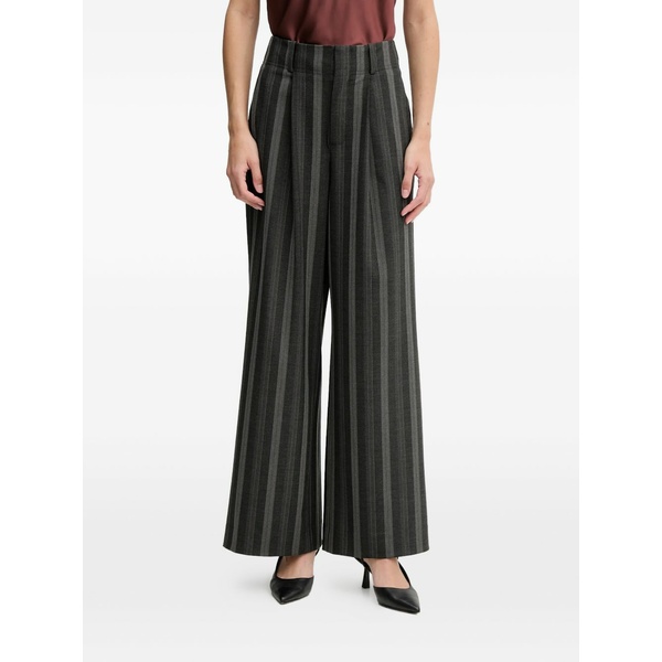 モス モッシュ レディース 心地好いズボン下 ボトムス Mmevine scarla striped trousers Grey