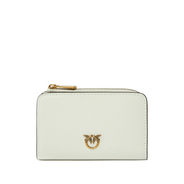 ピンコ レディース 紙入れ 付属品 Mini love birds leather wallet White