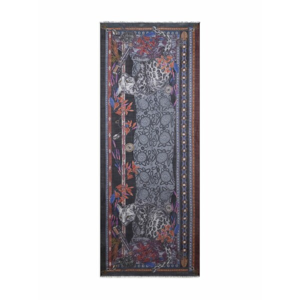 エトロ メンズ えり巻き・袈裟・えり巻き 付属物 Leopard-print scarf Grey