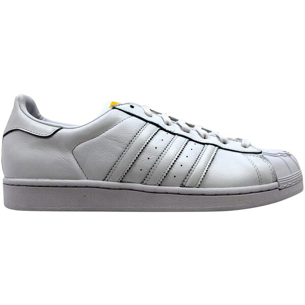 adidas アディダス メンズ スニーカー 【adidas Superstar Pharrell Supershell White/White-Yellow】 サイズ US_10(28.0cm) White/White-Yellow｜asty