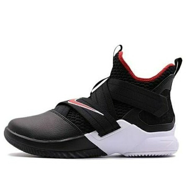 Nike ナイキ メンズ スニーカー 【Nike LeBron Soldier XII EP 'Black University Red White' AO4053-001】 サイズ US_9(27.0cm)|asty