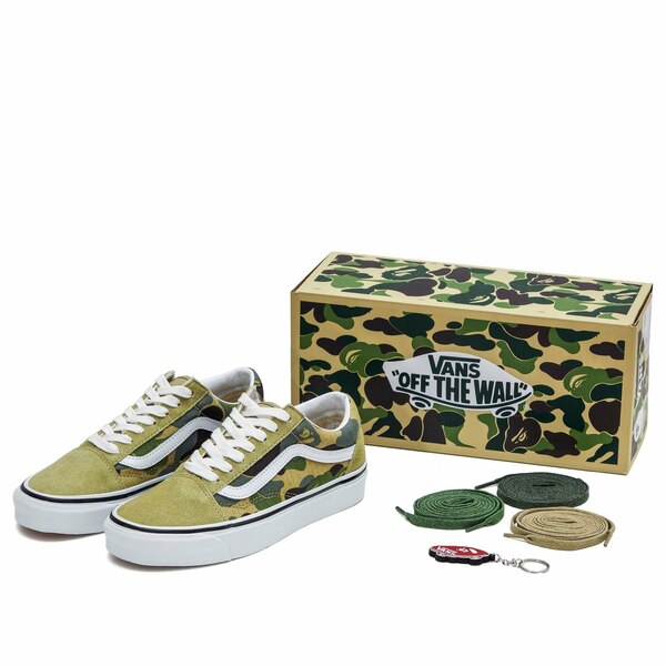 靴 VANS BAPE SK8-Mid camo green A BATHING APE®︎ × VANS | 株式会社 ノーウェアのプレスリリース