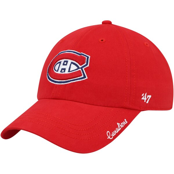 フォーティーセブン レディース 帽子 99％以上節約 アクセサリー Montreal Canadiens '47 Women's Hat Miata Team Clean Up 当店だけの限定モデル Red Adjustable