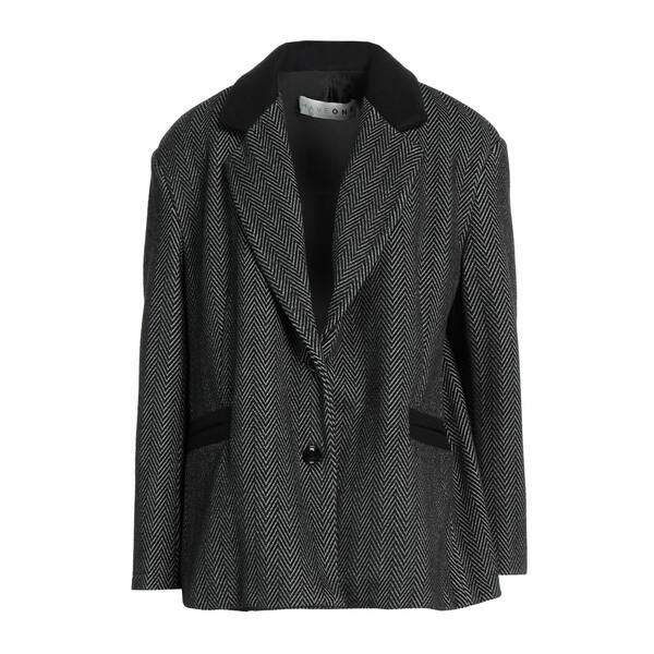 【送料無料】 ハブワン レディース ジャケット＆ブルゾン アウター Blazers Black