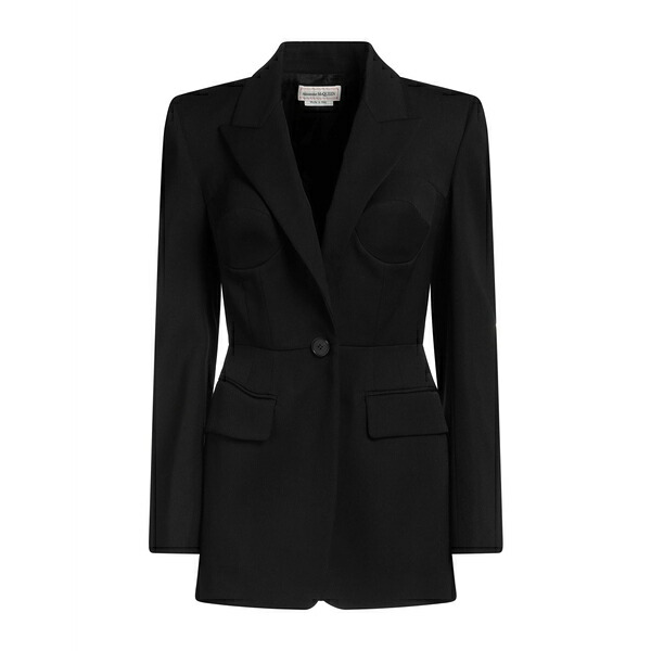【貨物輸送無料】 マックイーン レディース 上衣＆上衣 アウター Blazers Black