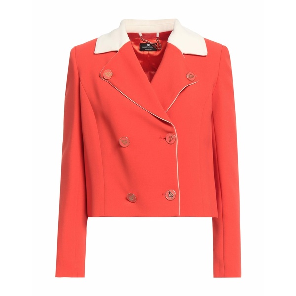 【送料無料】 エリザベスフランキ レディース ジャケット＆ブルゾン アウター Blazers Orange