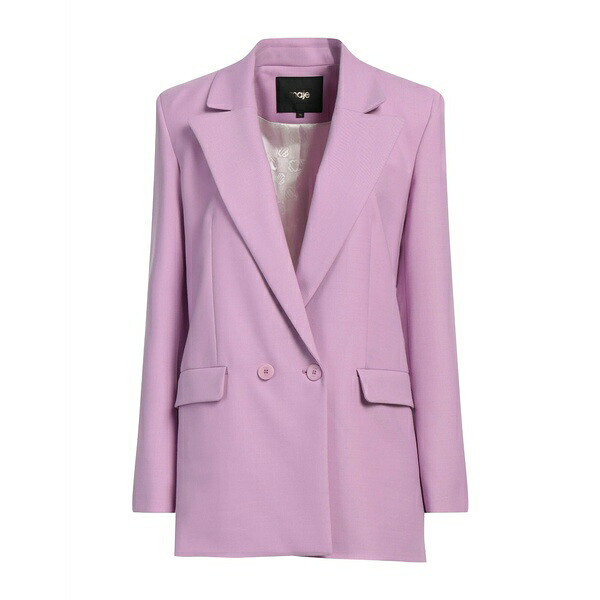 【送料無料】 マージュ レディース ジャケット&ブルゾン アウター Blazers Purple|asty