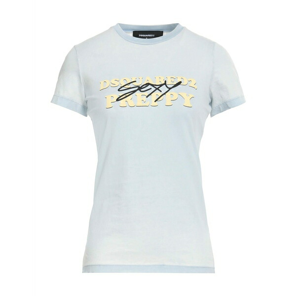 【送料無料】 ディースクエアード レディース Tシャツ トップス T-shirts Azure