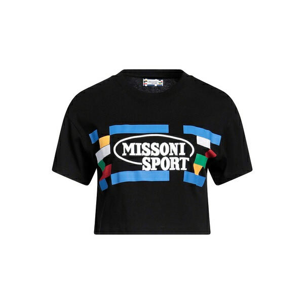 【送料無料】 ミッソーニ レディース カットソー トップス T-shirts Black