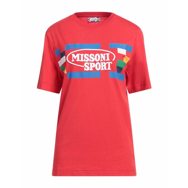 【送料無料】 ミッソーニ レディース Tシャツ トップス T-shirts Red