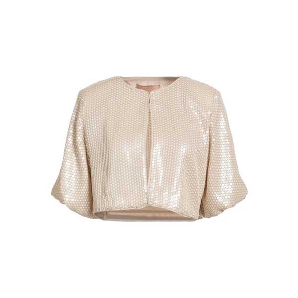 【貨物輸送無料】 ツイン仕かける レディース 上衣＆上衣 アウター Jackets Beige コート・ジャケット-レディースファッション
