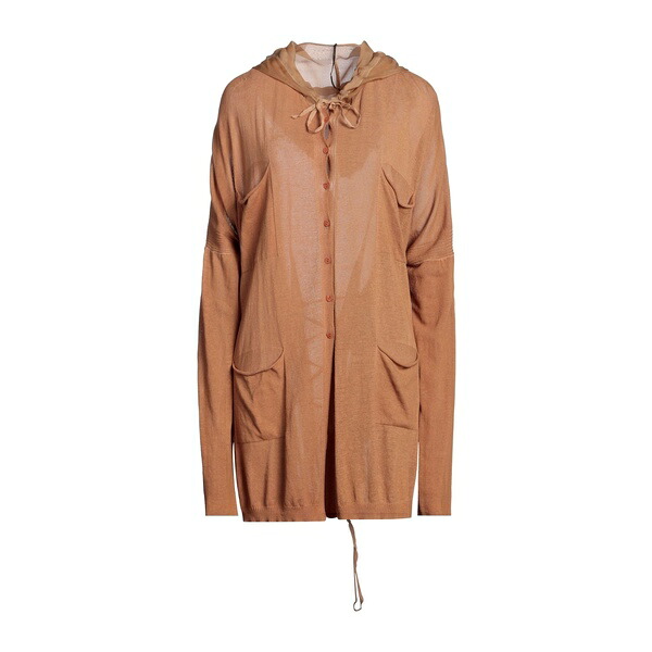 【貨物輸送無料】 マスナダ レディース ジレー アウター Cardigans Brown