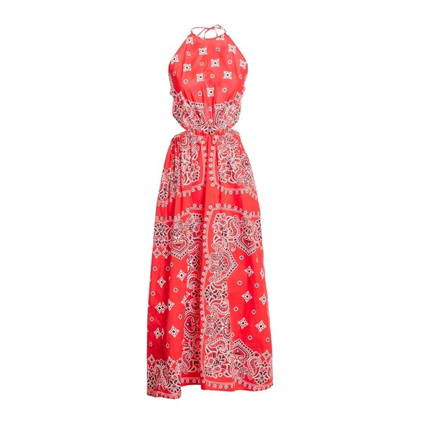 【送料無料】 サンドロ レディース ワンピース トップス Maxi dresses Red|asty