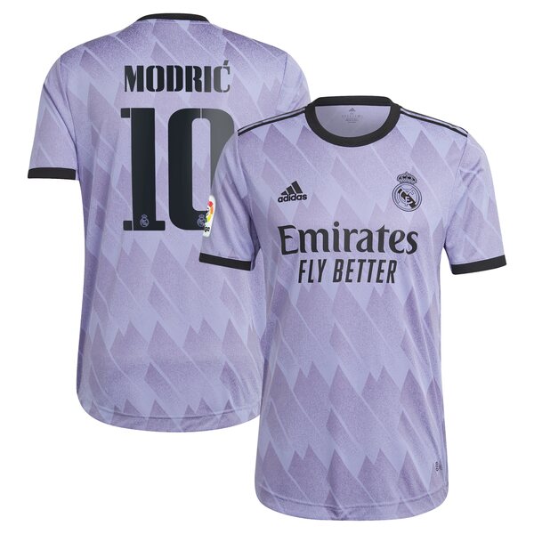 感謝の声続々 アディダス メンズ ユニフォーム トップス Luka Modric Real Madrid Adidas 22 23 Away Authentic Player Jersey Purple Pe03 Gr