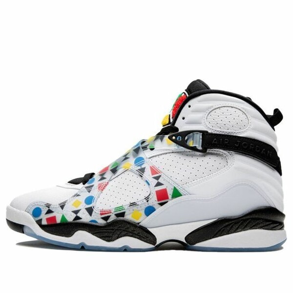 Jordan ジョーダン メンズ スニーカー 【Air Jordan 8 Retro \u0027Quai 54 White\u0027 CJ9218-100】  大いさ US_M_4.5 靴-メンズ靴