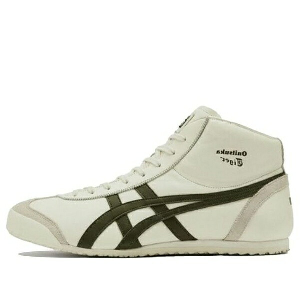 Onitsuka Tiger オニツカタイガー メンズ スニーカー 【Onitsuka Tiger Mexico Mid Runner \u0027Cream Green\u0027 1183B812-100】  大いさ US_7.5(25.5珊) メンズ靴-靴-スニーカー