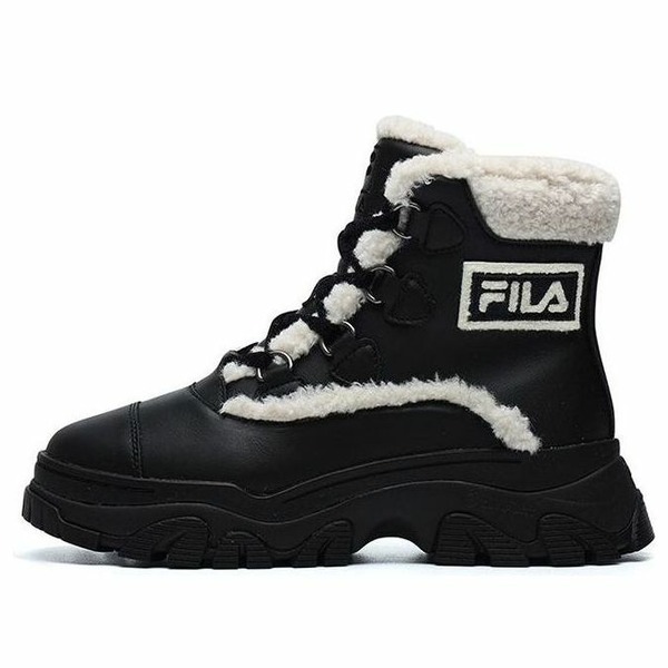 FILA フィラ レディース スニーカー  【(WMNS) FILA Warm Snow Boots Black White F12W144404FBK】  サイズ US_6.5(23.5cm)