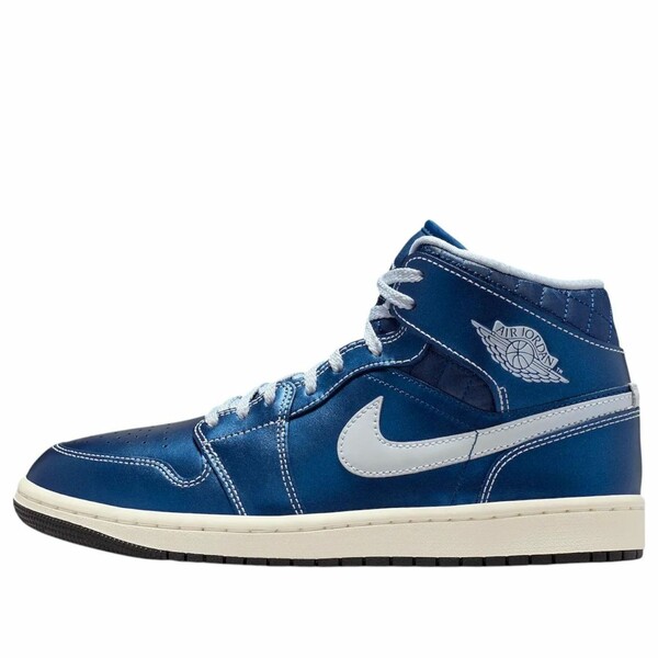 Jordan ジョーダン レディース スニーカー  【(WMNS) Air Jordan 1 Mid \u0027Metallic Blue\u0027 IM5128-001】  大きさ US_8(25.0糎)