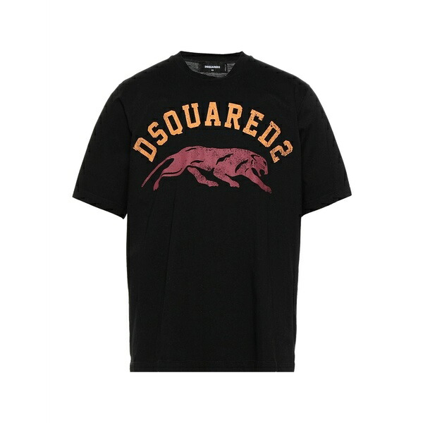 【送料無料】 ディースクエアード メンズ Tシャツ トップス T-shirts Black