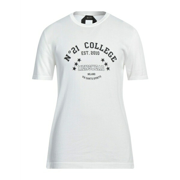 【送料無料】 ヌメロ ヴェントゥーノ メンズ ニット&セーター アウター Sweaters White