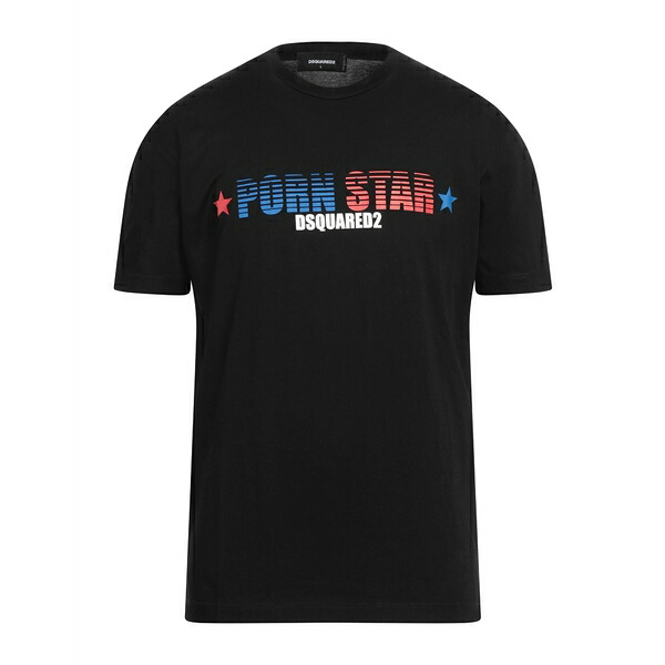 【送料無料】 ディースクエアード メンズ Tシャツ トップス T-shirts Black