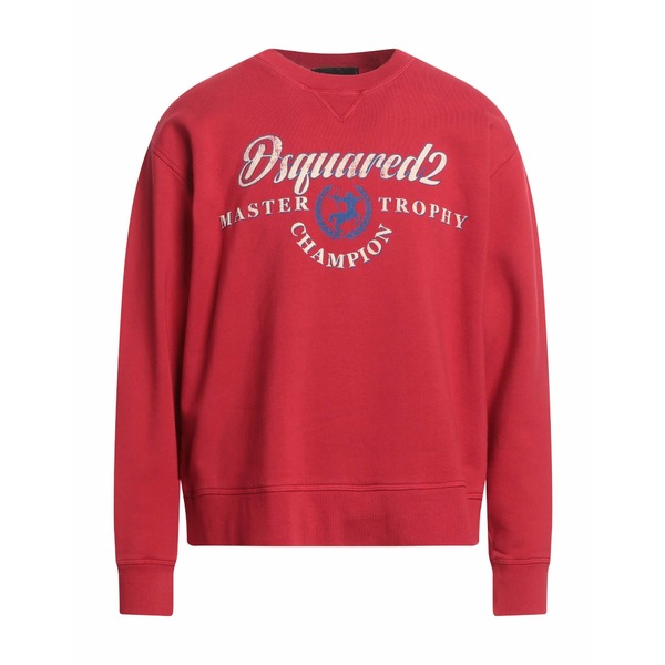 【送料無料】 ディースクエアード メンズ パーカー・スウェットシャツ アウター Sweatshirts Red|asty