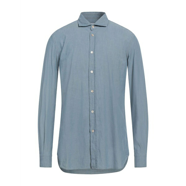 【送料無料】 ボリオリ メンズ シャツ トップス Shirts Azure