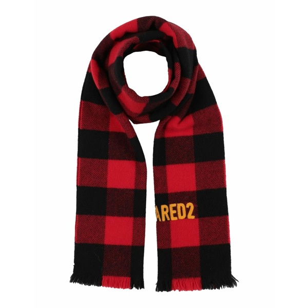 【送料無料】 ディースクエアード メンズ マフラー・ストール・スカーフ アクセサリー Scarves Red