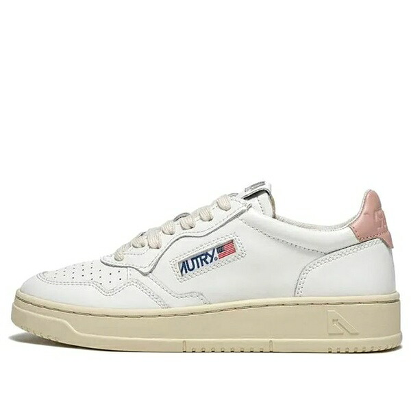 AUTRY オートリー レディース スニーカー White/Pink 【(WMNS) Autry Medalist Leather Low 'White Pink' AULW-LL16】 サイズ US_5(22.0cm)|asty
