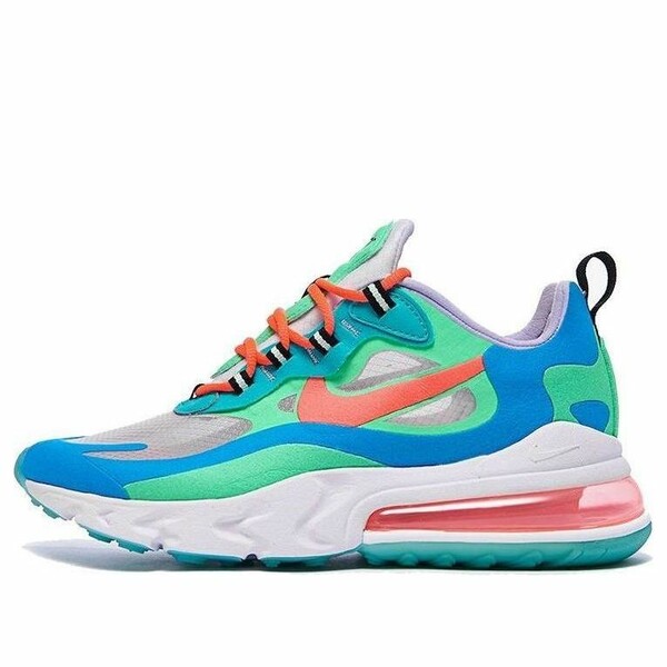 Nike ナイキ レディース スニーカー Blue/Green 【(WMNS) Nike Air Max 270 React 'Electro Green Lagoon' AT6174-300】 サイズ US_5(22.0cm)｜asty