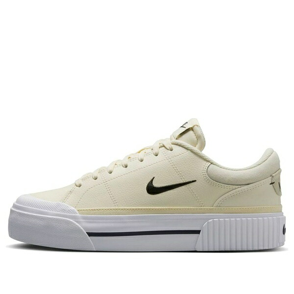 Nike ナイキ レディース スニーカー Pale Ivory/Muslin/White/Black 【(WMNS) Nike Court Legacy Lift \u0027Pale Ivory White\u0027 FV5526-101】  大きさ US_6.5(23.5糎)
